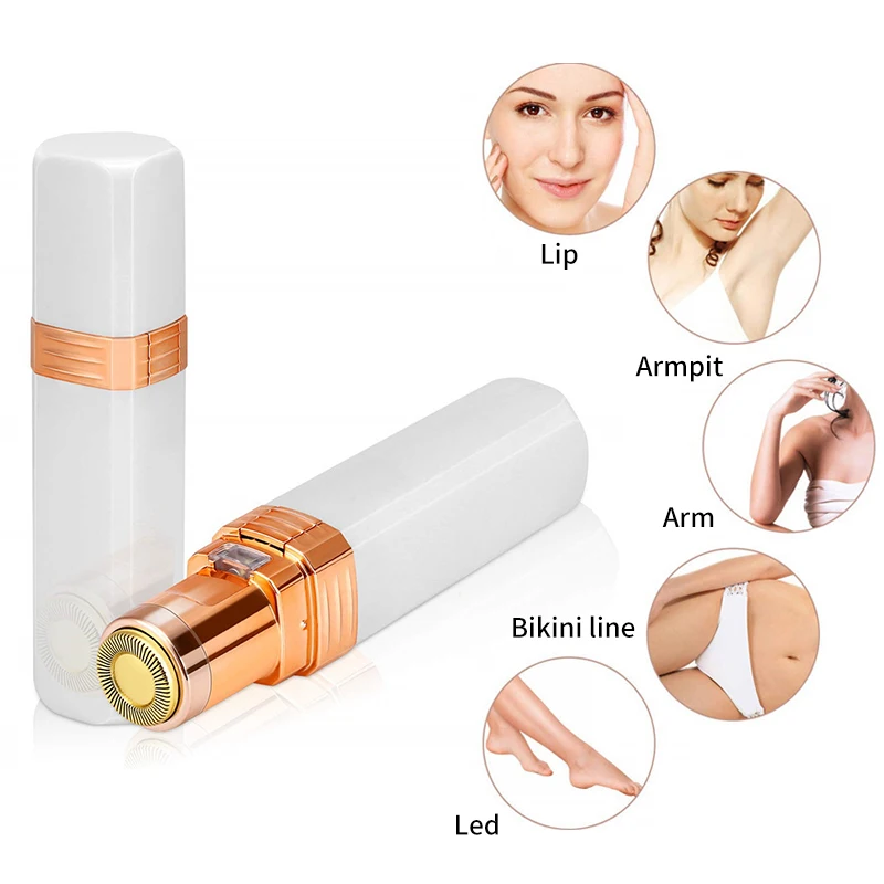 

Electric Hair Shaving Device Perfect Hair Removal Lipstick Shape Female Facial Epilator Painless Safety Female Body Facial Tools