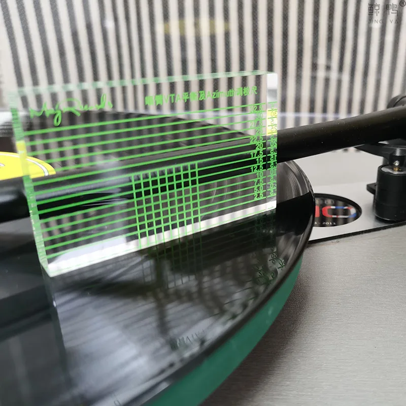 Tonearm VTA & cartuccia azimut allineamento righello blocco allineamento guscio 10mm