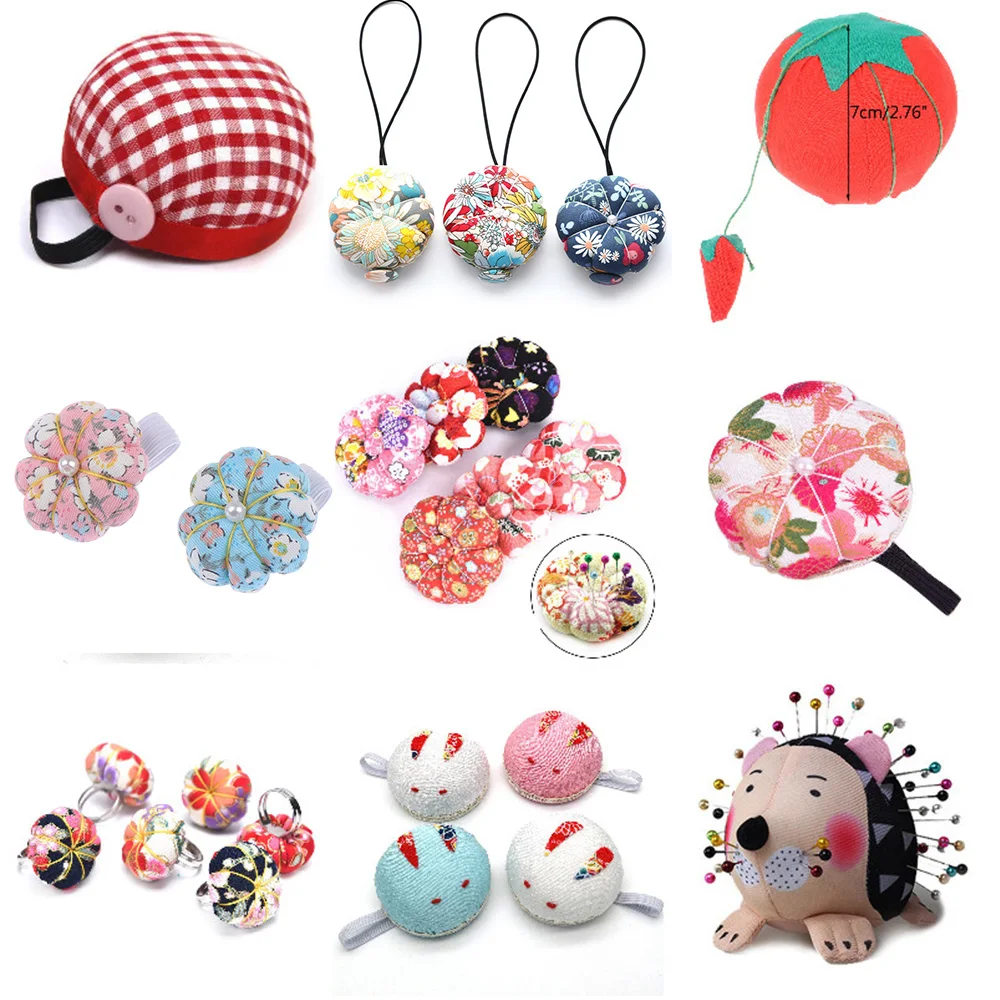 1Pc DIY Craft Needle Pin Cushion Holder Stitch Marker Sewing Pin Cushion Home Sewing Tools Ball Shaped Needlework Accessories