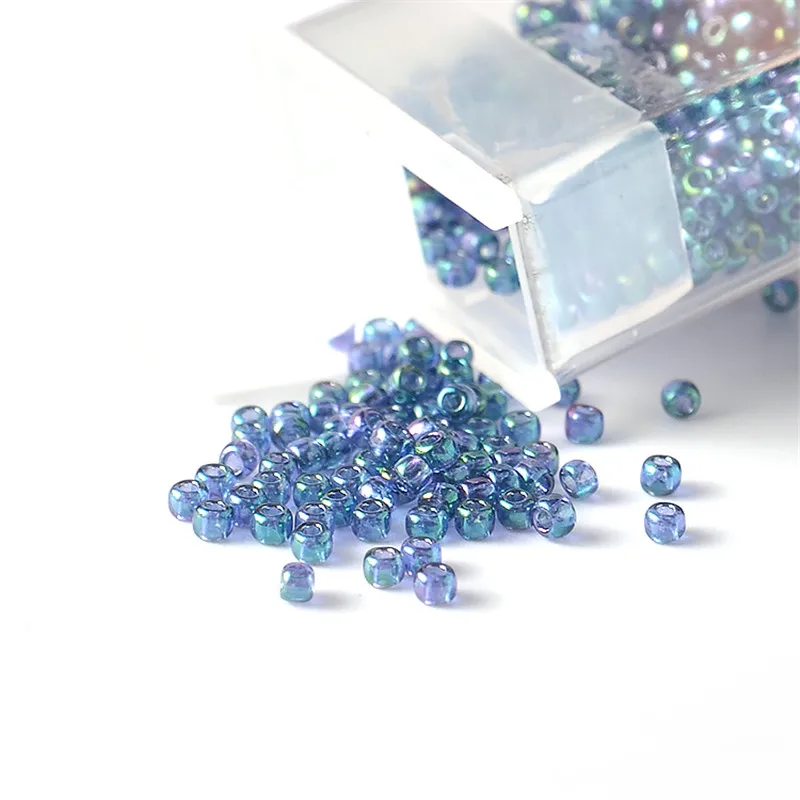 11/0 10g Japan TOHO Runde Perlen Transparent Gold Farbe Glanz Glas Seed Bead für Hand Handemade Halskette Schmuck Machen – Detail 3