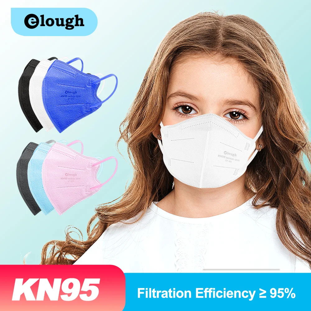 

10-100pcs Kids Mask ffp2mask child reusable fpp2 approved Hygienic Protective Children Masks kn95 mascarillas fpp2 niños 6-9 old