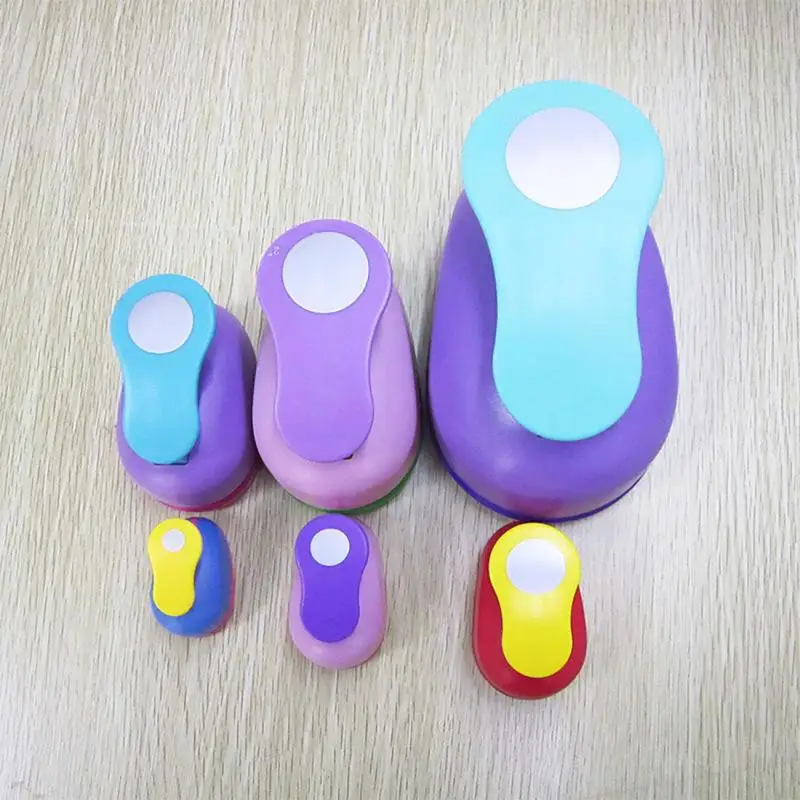 5cm 3.8cm 2.5cm round shape craft punch set children manual DIY hole punches cortador de papel de scrapbook school circle punch