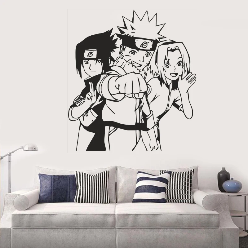 Cartoon Anime Characters Wall Sticker For Kids Baby Rooms Home Decor Bedroom Living Room Peel & Stick Removable Art Wallpaper