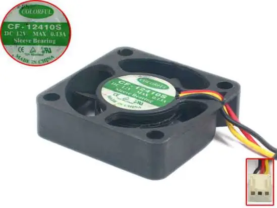 

COLORFUL CF-12410S Server Cooling Fan DC 12V 0.13A 40x40x10mm 3-Wire