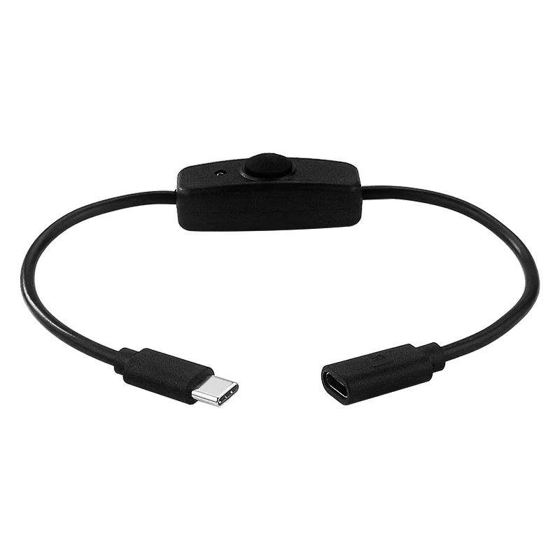 Type C Switch Extension Cable Converter Adapter USB-C Female to Male Interface Charging Wire for Raspberry Pi 4 Smart Phone PC