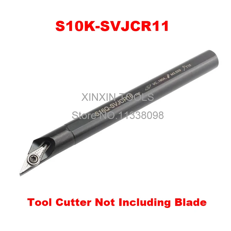 Utensili per tornitura S10K-SVJCR11 utensili per tornitura tornio Set di utensili per tornitura interna utensili per tornitura CNC, barra di alesatura interna