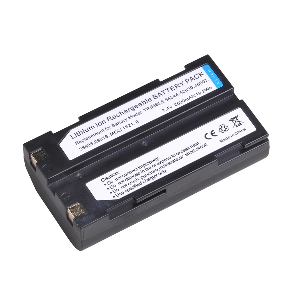 Rechargeable Battery for Trimble 54344, 29518, 52030, 38403, R8, 46607, 5700, 5800, R6, R7, Pentax Ei-D-Li1, EI-D-BC1, EI-2000