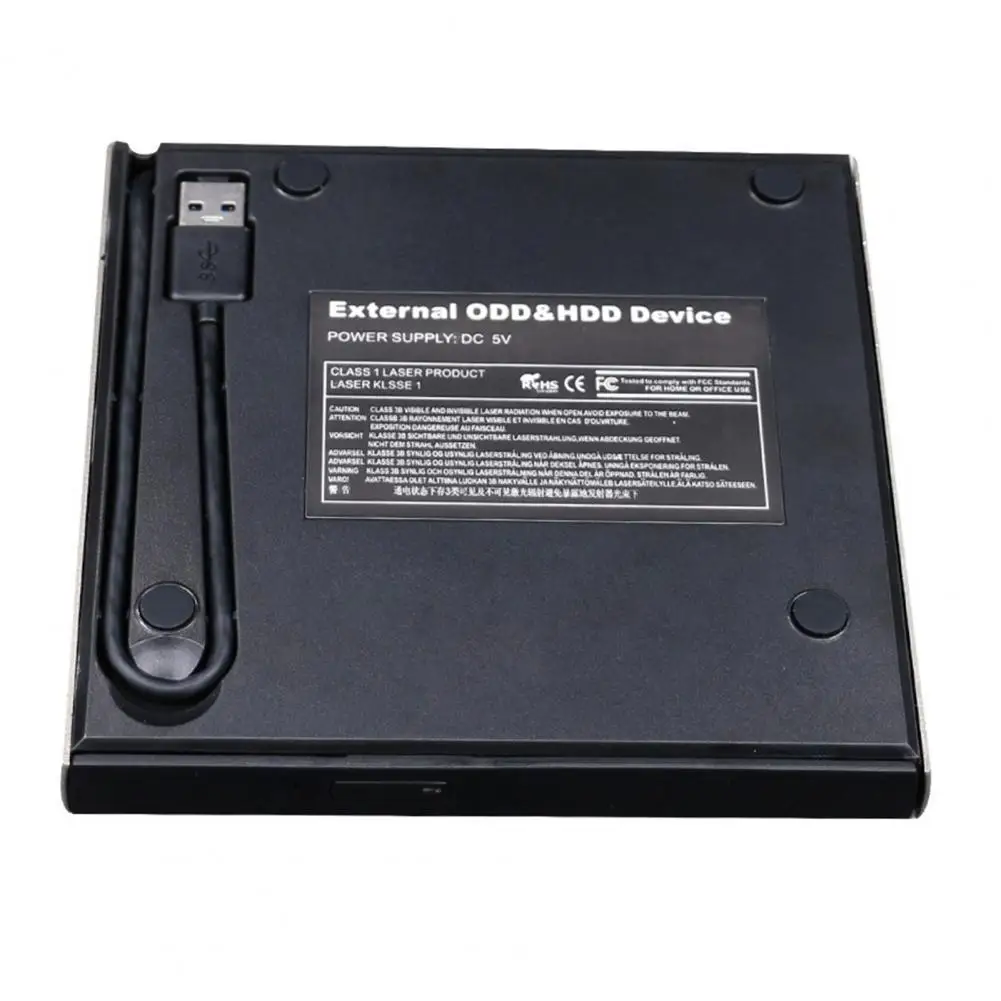 Laptop CD-ROM Disk Drive USB 3.0 Suara Rendah Aluminium Logam Campuran Komputer ROM Drive Eksternal
