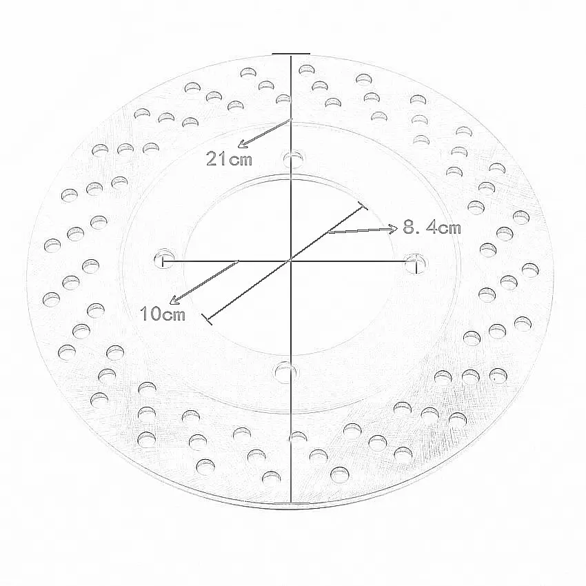 Motorcycle Rear Brake Disc For Suzuki RG125 FUN/FUP//FUR UN Wolf RGV250 M/N/P/R/S/T GSXR250 J GJ72A CK 69211-19D00 69211-32C30