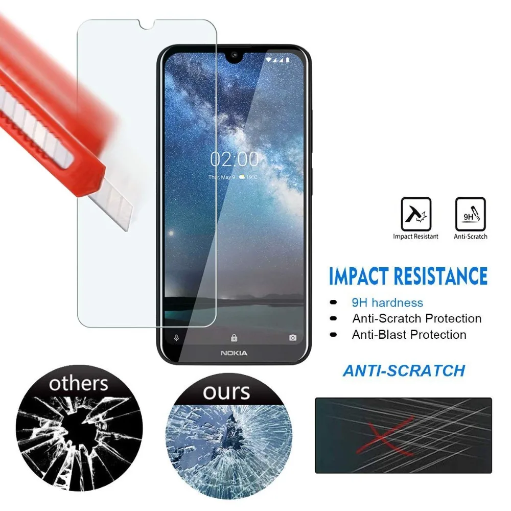 Tempered Glass for Nokia 7.2 Screen Protector for Nokia 7.2 Hard 9H