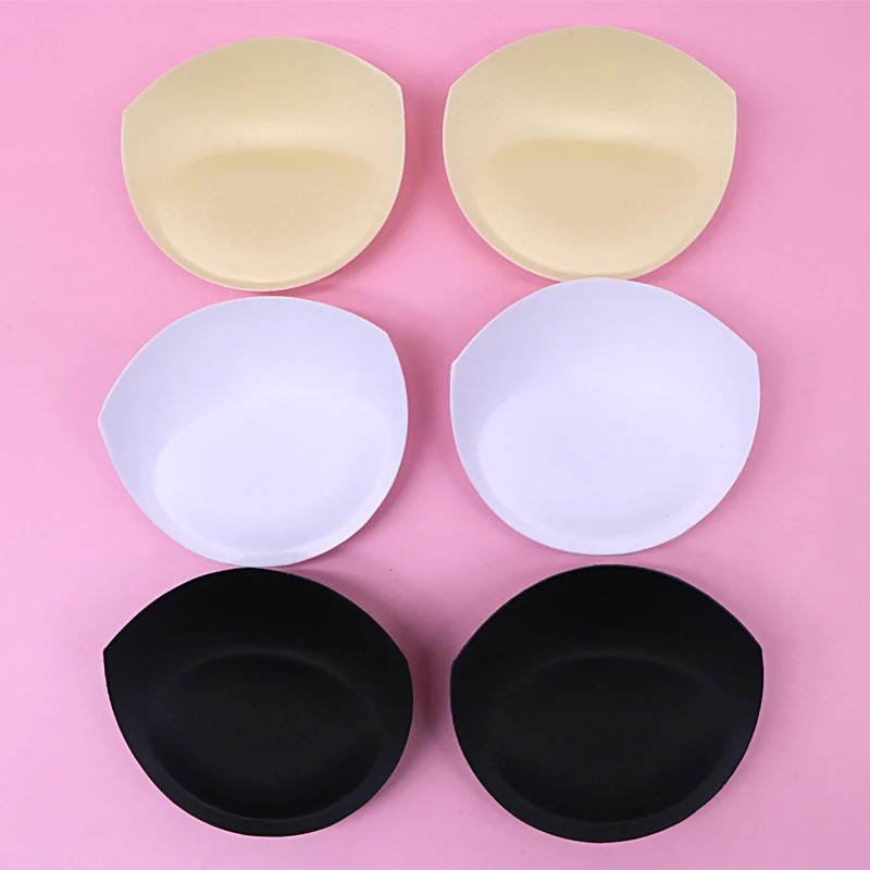 6Pcs/3คู่ฟองน้ำ Pads Push Up Breast Enhancer ยกทรงถอดได้ Padding Inserts ถ้วยสำหรับชุดว่ายน้ำบิกินี่ padding Intimates