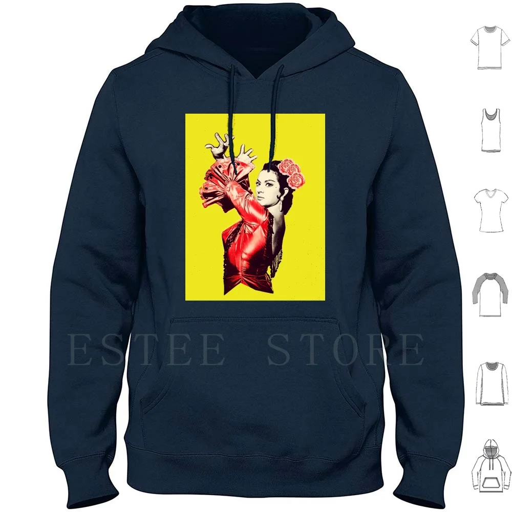 Lola Flowers Yellow Background Hoodies Long Sleeve Lola Flores Couplet The Pharaoh Spain Spanish Song Typical Spanish