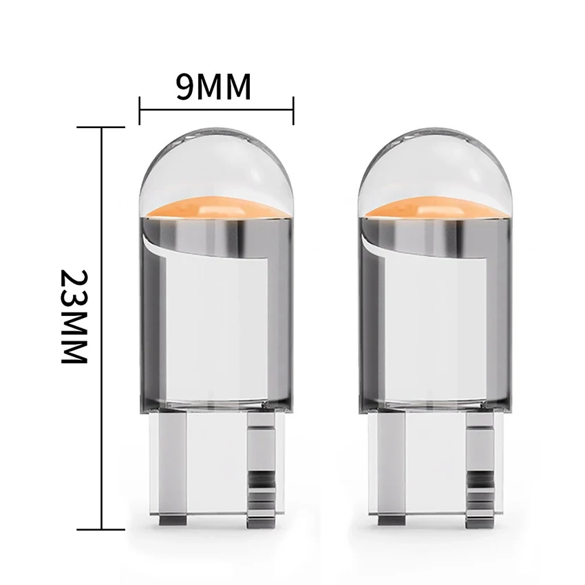 2 pz/lotto lampadine a LED, lampadine a LED T10, lampadine di ricambio a LED per luci di posizione laterali della targa luce di lettura del cruscotto