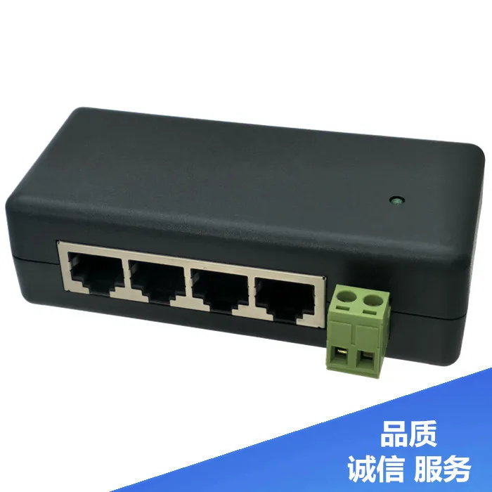 Module d'alimentation électrique centralisé POE, 4 ports, pont séparateur étanche de 24V, surveillance AP, alimentation 12-48V