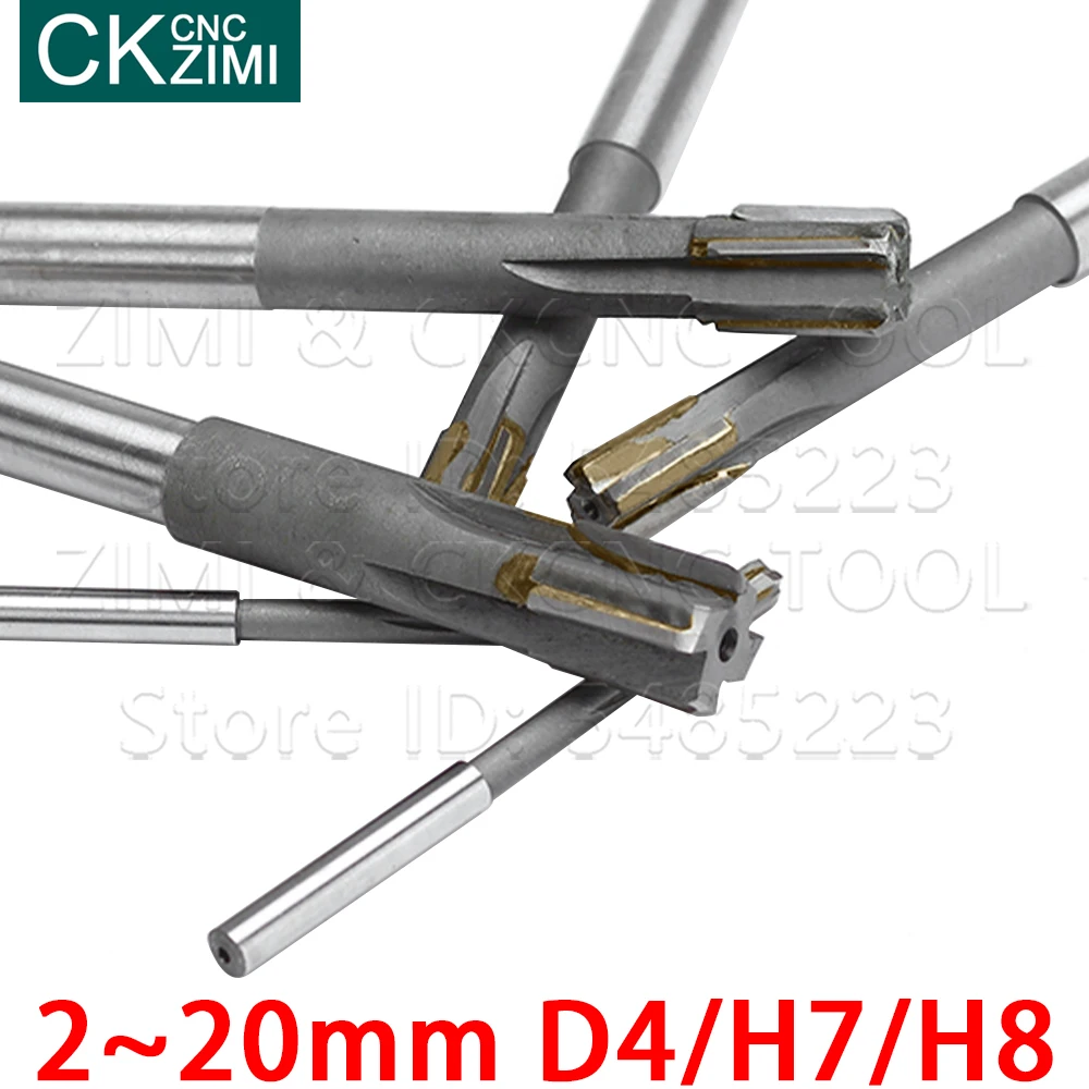 1 Máy Tính 2 ~ 20Mm D4 H7 H8 HSS Chucking Mũi Doa Máy Có Ngăn Thép Tốc Độ Cao Quay Dụng Cụ Thẳng lắc Chân CNC Máy Công Cụ