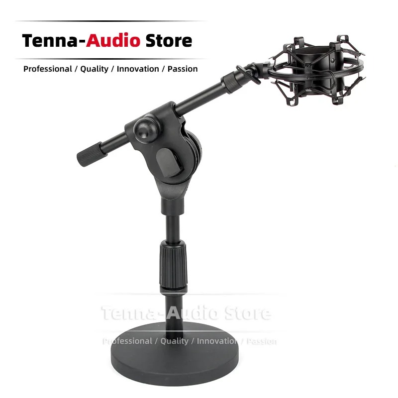 

Tabletop Spider Microphone Anti Shock Mount For AUDIO TECHNICA AT2020USB ATR2500USB ATR 2500 AT 2020 USB Pro Holder Mic Stand