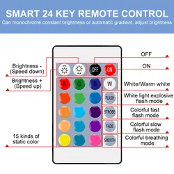 LED RGB Bulb Infrared Remote Control LED IR Control Lamp CR2025 Battery Control Light 16Colors Remote Control For Home Lighting