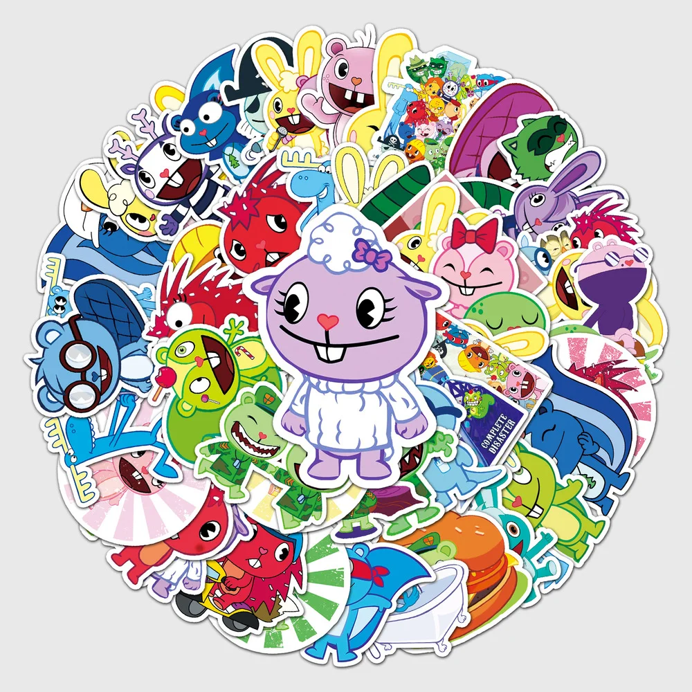 10/50PCS Happy Tree Friends Cute 2021 Cartoon Stickers for Car