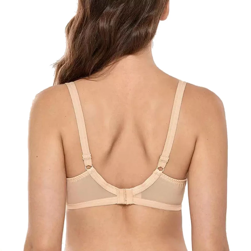 Sutiãs minimizador de renda feminina cobertura completa não acolchoada underwire lingerie suporte sem forro sexy bralette 36 38 40 42 d dd e f