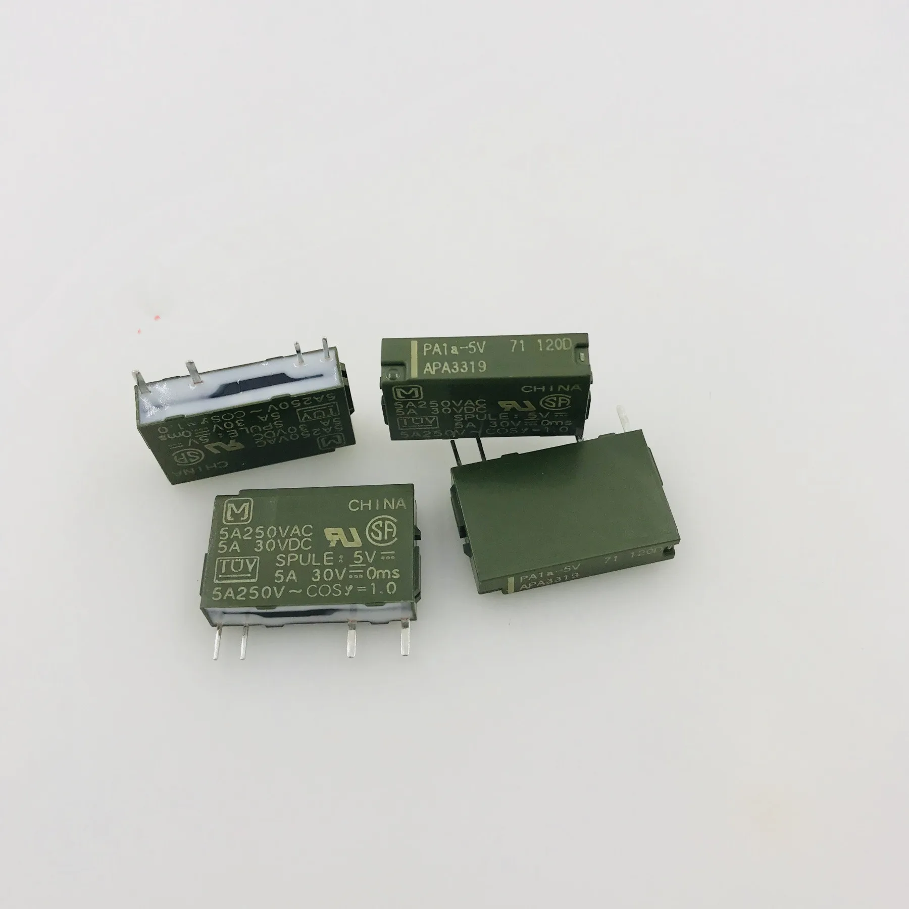 

PA1a-5V APA3319 4pin 5A 250VAC relays