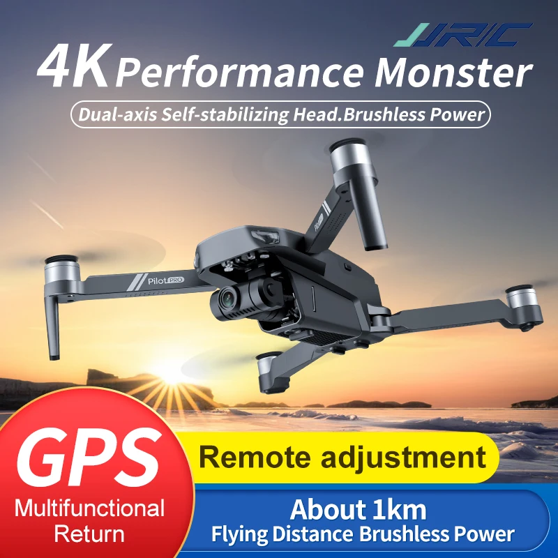 JJRC X19 GPS Drone w/ Brushless Motor 5G WiFi FPV 4K HD Camera Dual GPS Return Positioning Foldable RC Drone Quadcopter Toy RTF