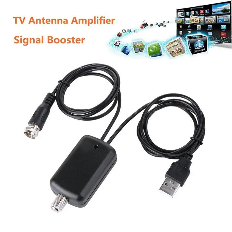 ทีวี Atenna สัญญาณเครื่องขยายเสียง Booster คุณภาพสูงติดตั้งง่าย 25DB ดิจิตอล HD สำหรับทีวี Fox เสาอากาศ HD ช่องต่ำเสียงรบกวน