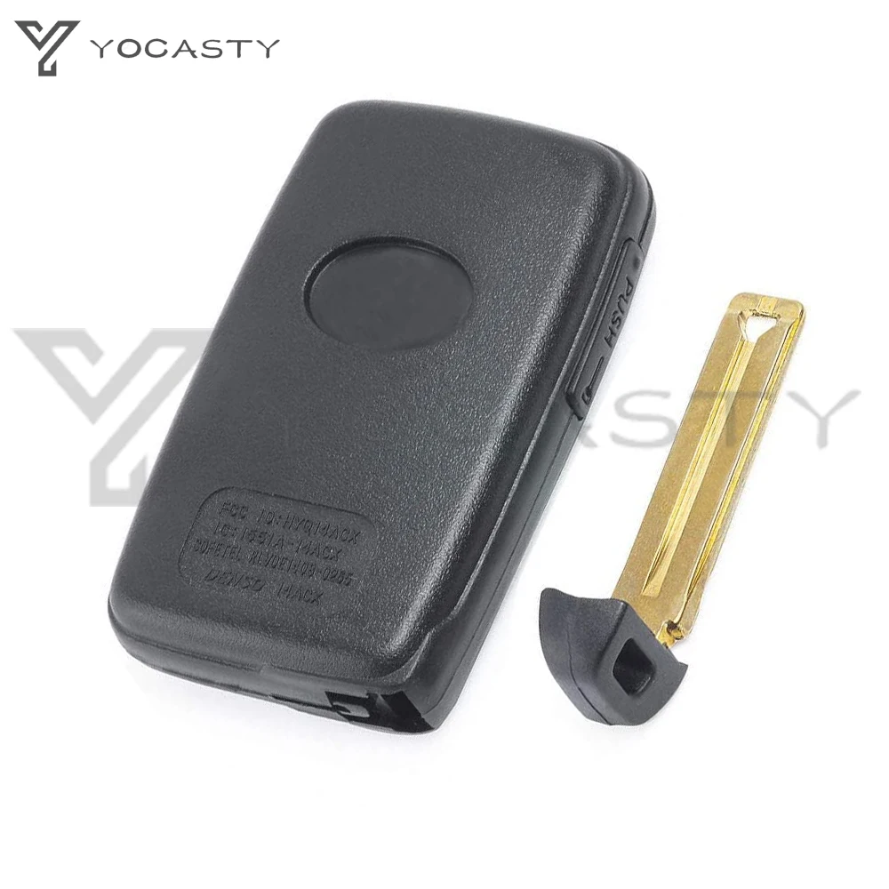 YOCASTY ID74-WD04 Black 4 Buttons 433MHz F433 Board Smart Key KeylessGo Keyless Entry For Toyota