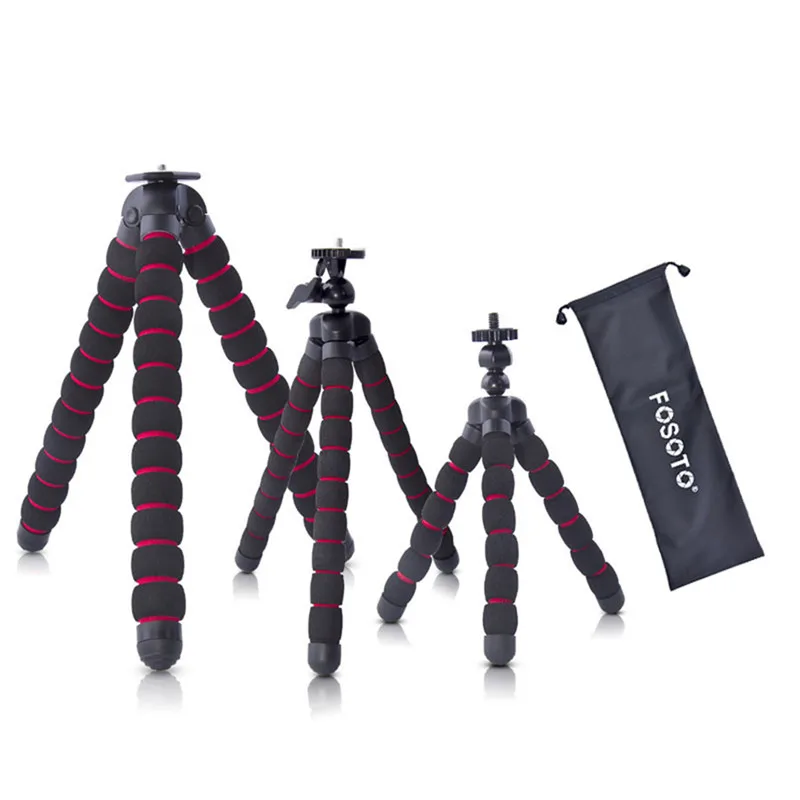 

Fosoto Octopus Tripods Spider Mini Flexible Camera Tripod For Phone GoPro Canon Nikon Sony Camera Smartphone