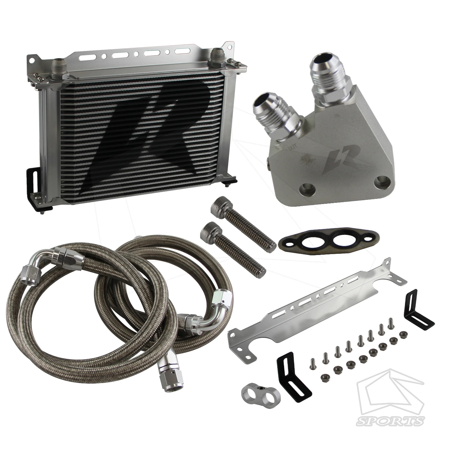 

25 Row Engine Oil Cooler Kit Fit For Corvette C5 97-04 GM Cadillac LS1 LS2 LS3 LS6