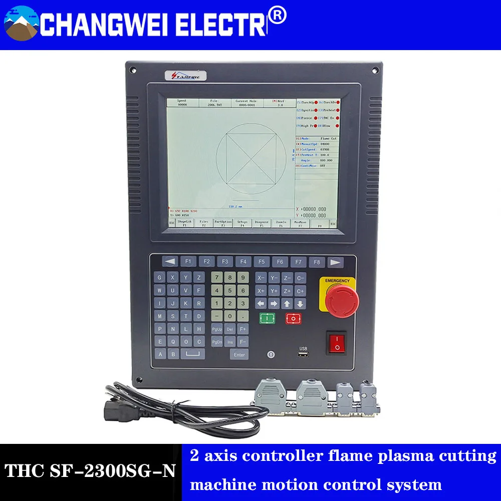 Imagem -02 - Thc Sf2300sg-n Cnc Controlador de Eixos Chama Plasma Máquina de Corte Sistema de Controle de Movimento Controlador Cnc 10.4 Screen Screen Tela