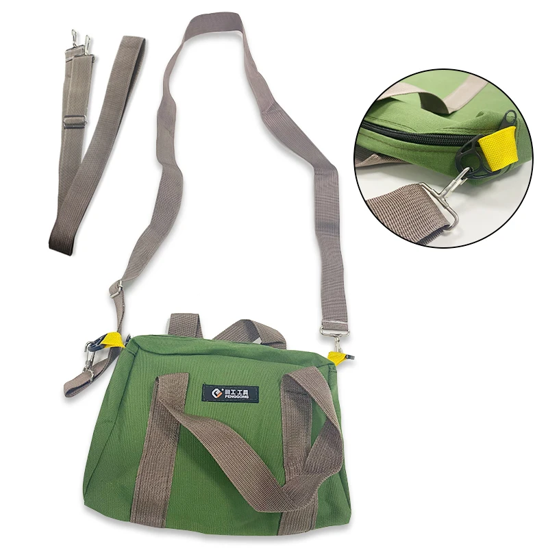 Large Capacity Tool Bag Multifunction Waterproof Oxford Canvas Hand Tool Storage Carry Bags Portable Metal Toolkit Organizer