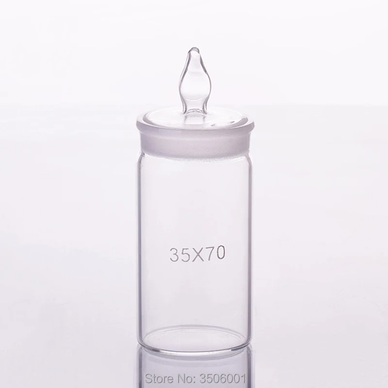 

3pcs Weighing bottle,Tall form,O.D. 35mm,Height 70mm,Sealed glass bottle,Storage bottle