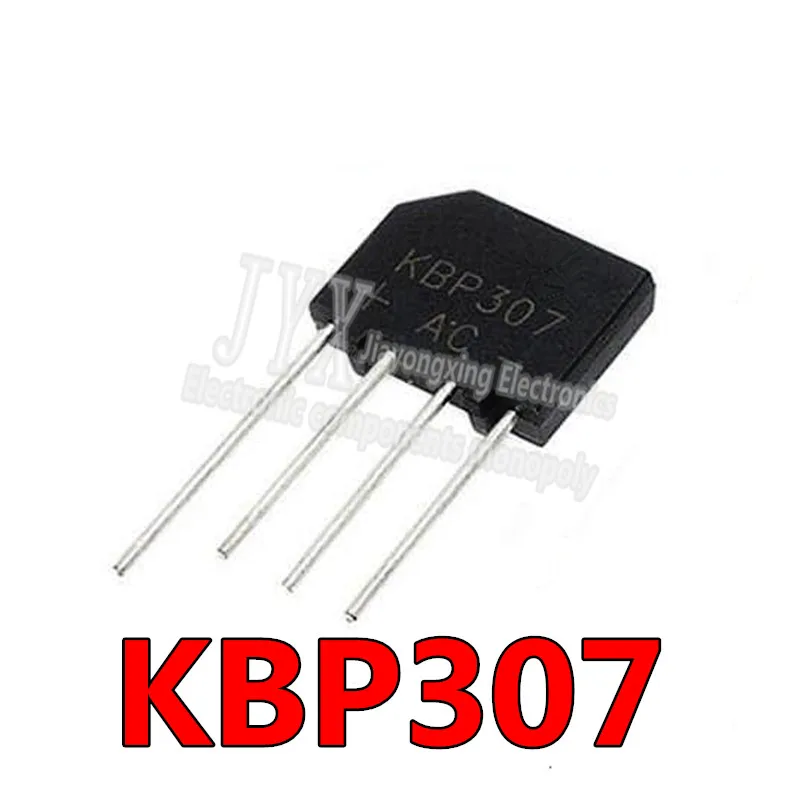 20PCS KBP307 KBP 307 3A 700V ZIP-4 Flat bridge bridge rectifier new and original IC