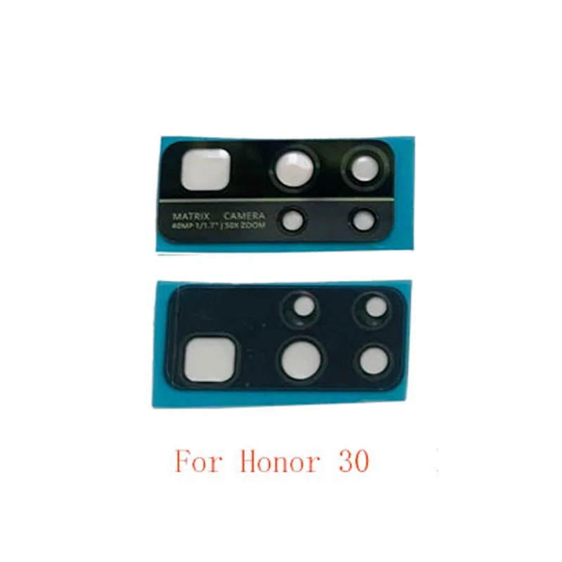 2Pcs Back Rear Camera Lens Glass For Honor 30 20 Pro 20 10i 10 9X Play 9 Lite Camera Glass Lens Repair Parts