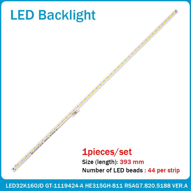 2PCS LED backlight bar HE315GH-B11 RSAG7.820.5102 for LED32K160JD GT-1119424-A 44 LEDs 393MM