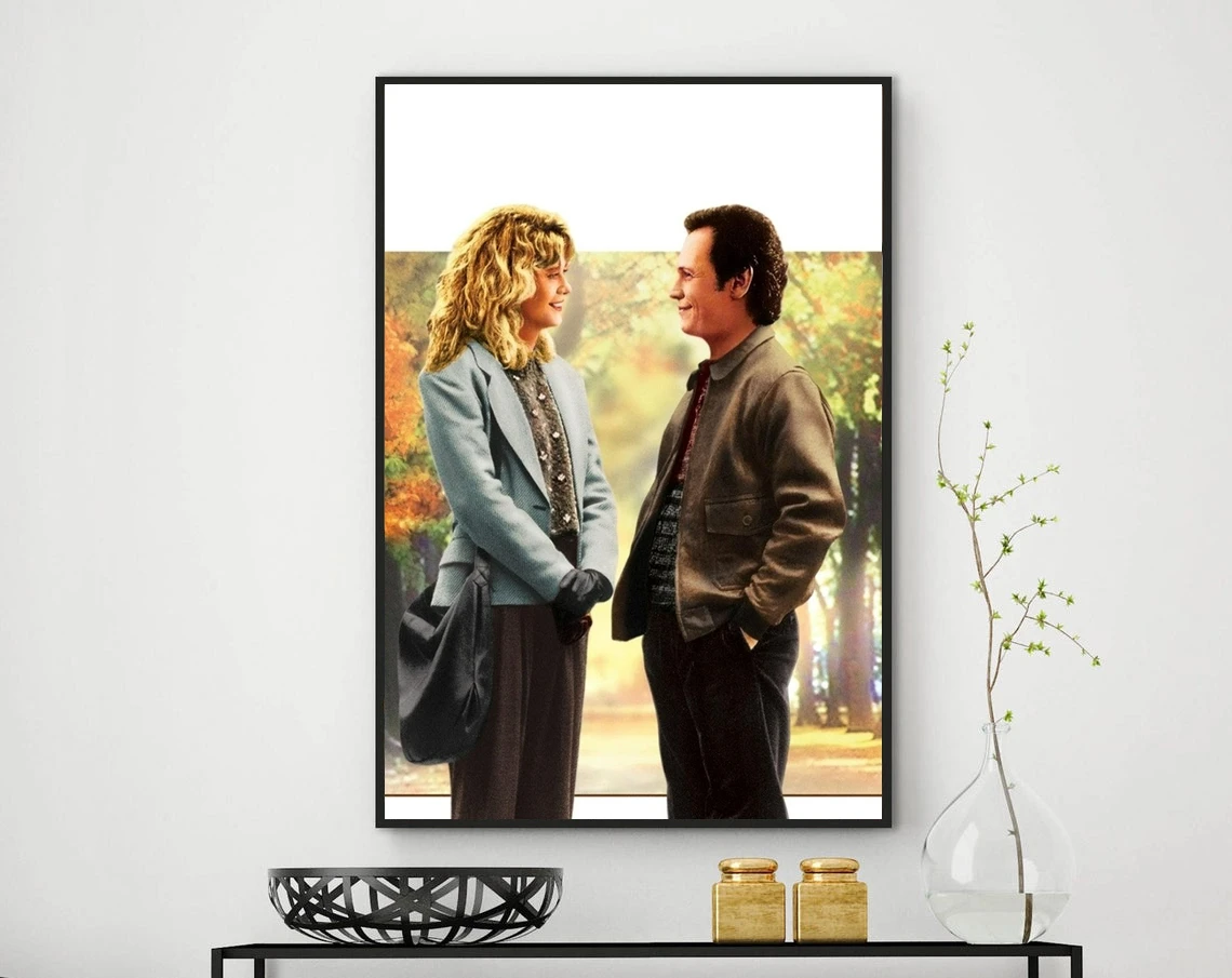 When Harry Met Sally... (1989) Poster American Romantic Comedy Film Billy Crystal Meg Ryan Movie Print Art Gift