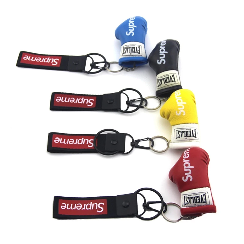 

Boxing Gloves Keychain Pu Simulation Boxing Gloves Car Key Ring Chain Bag Small Pendant Accessories