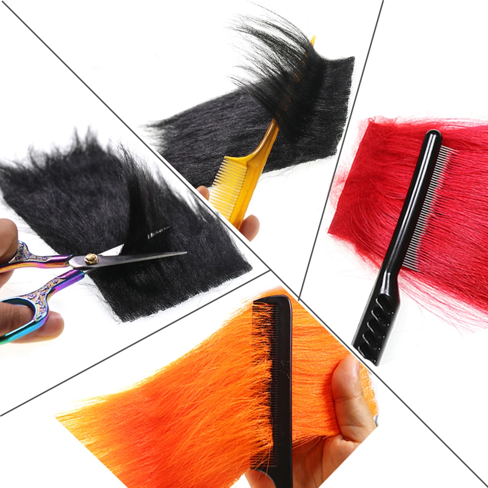 WIFREO 2PC Fly Tying Long Hairy Craft Fur artificiale sintetico soffice fibra Fly Body & Tail materiali per Pike Bass acqua salata Fly