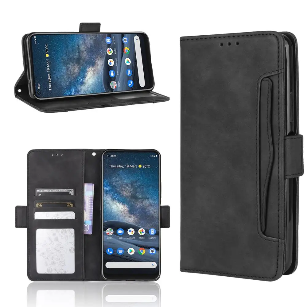 For Nokia 8.3 5G Case 6.81 inch Premium Leather Wallet Leather Flip Multi-card slot Cover For Nokia 8.3 Nokia8.3 5G Case