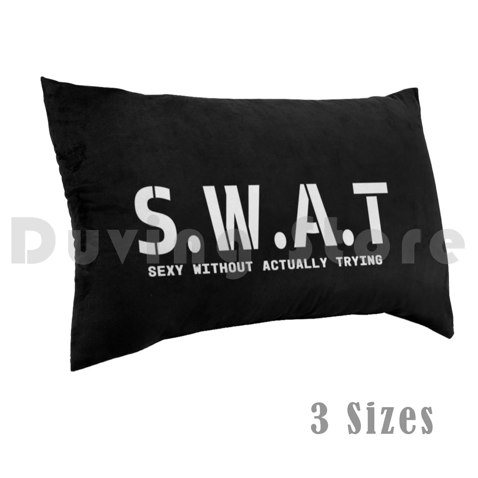 Funda de almohada Sexy Swat impresa 50x75 divertida Fbi Swat S W A T lanza disfraz Sexy sin probar la policía