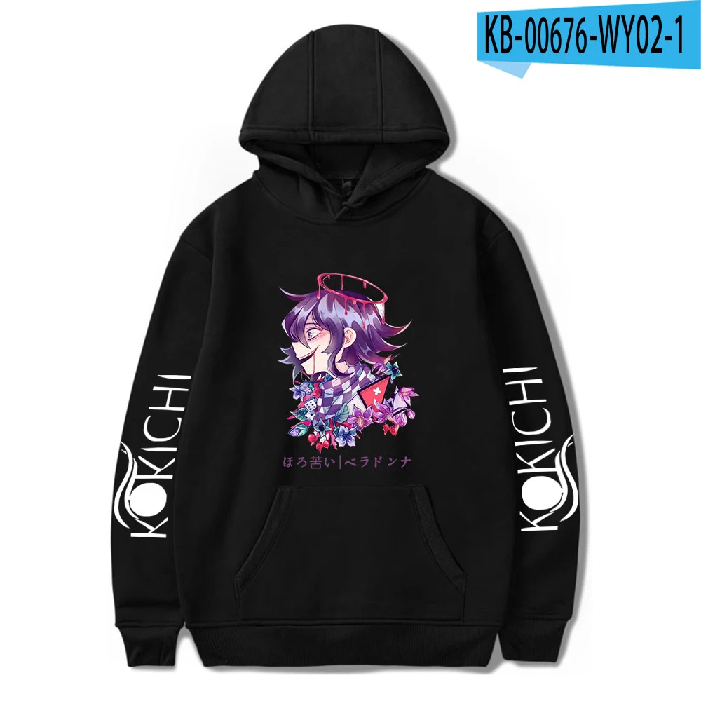 

2021 New Print Kokichi Ouma Hoodies Sweatshirts Men/Womens Pullover Harajuku Autumn Winter Hooded Boys/girls Kpop hoodie