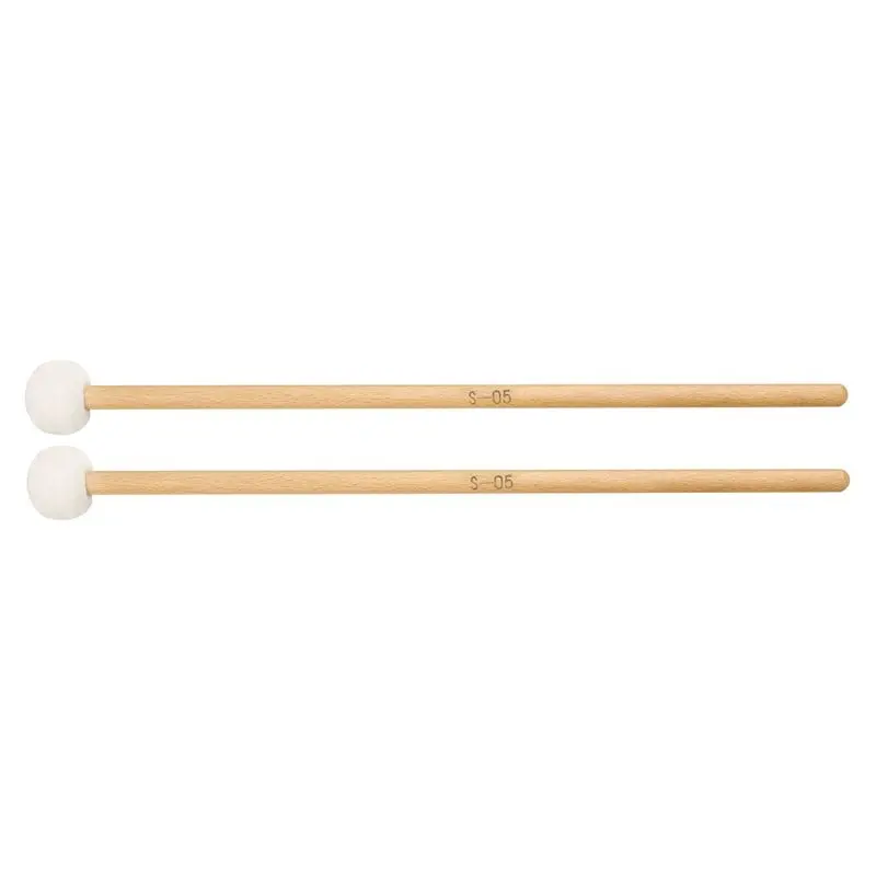 2 Pcs Mallet Timpani Multi-Purpose Felt Mallet Replacement Soft Hammer Sticks With Soft Hammer Felt Head