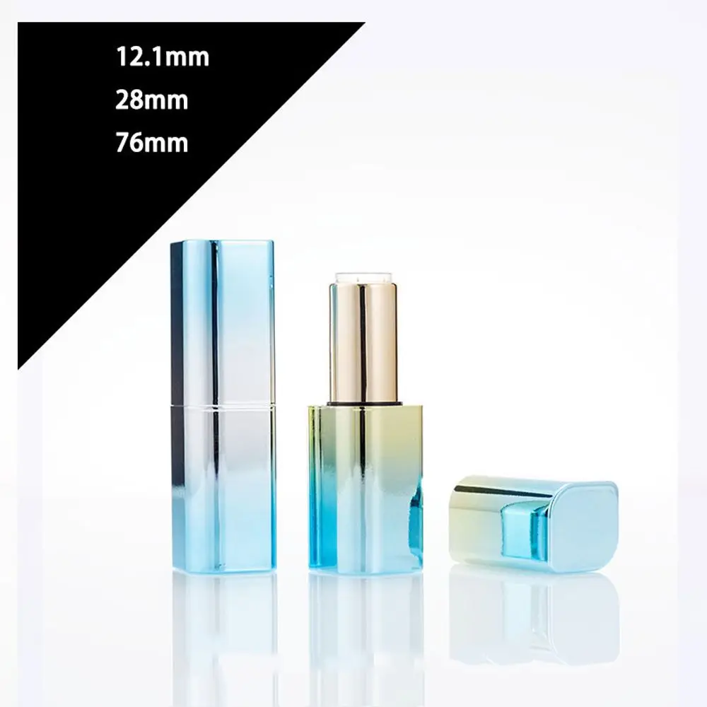 Fashion Gradient color Creative Cosmetic Container Empty Lipstick Tube Empty Refillable Bottles DIY Lip Balm Lip Balm Tube