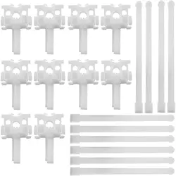 10PCS Vertical Blind Repair Carrier Repair Bracket Vertical Blinds Repair Kit Blinds Replacement Parts, White