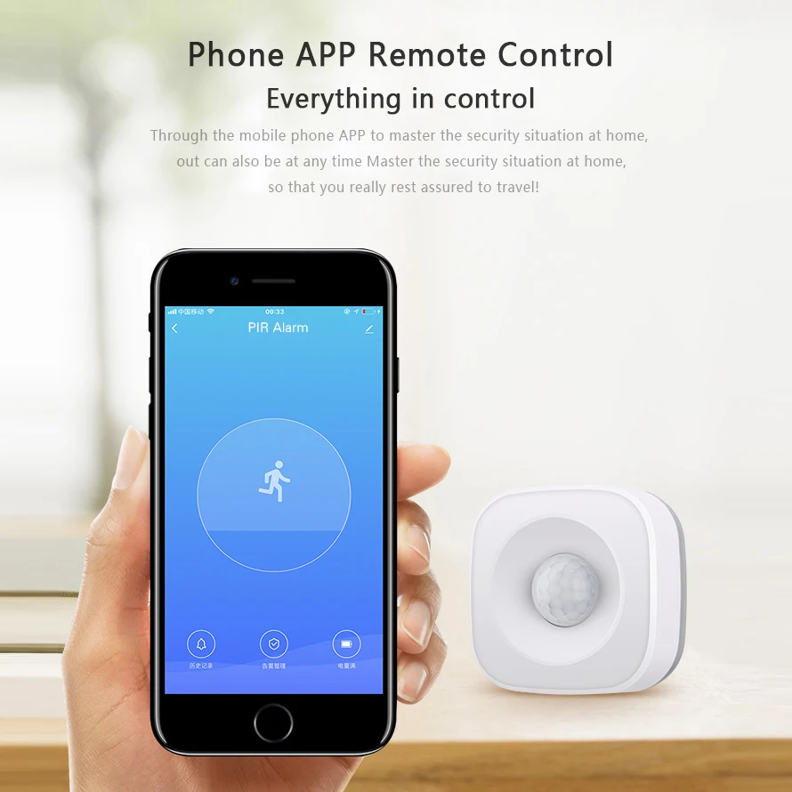 Tuya Motion PIR Sensor Detector WIFI Movement Sensor Smart Life APP Wireless Home Security System