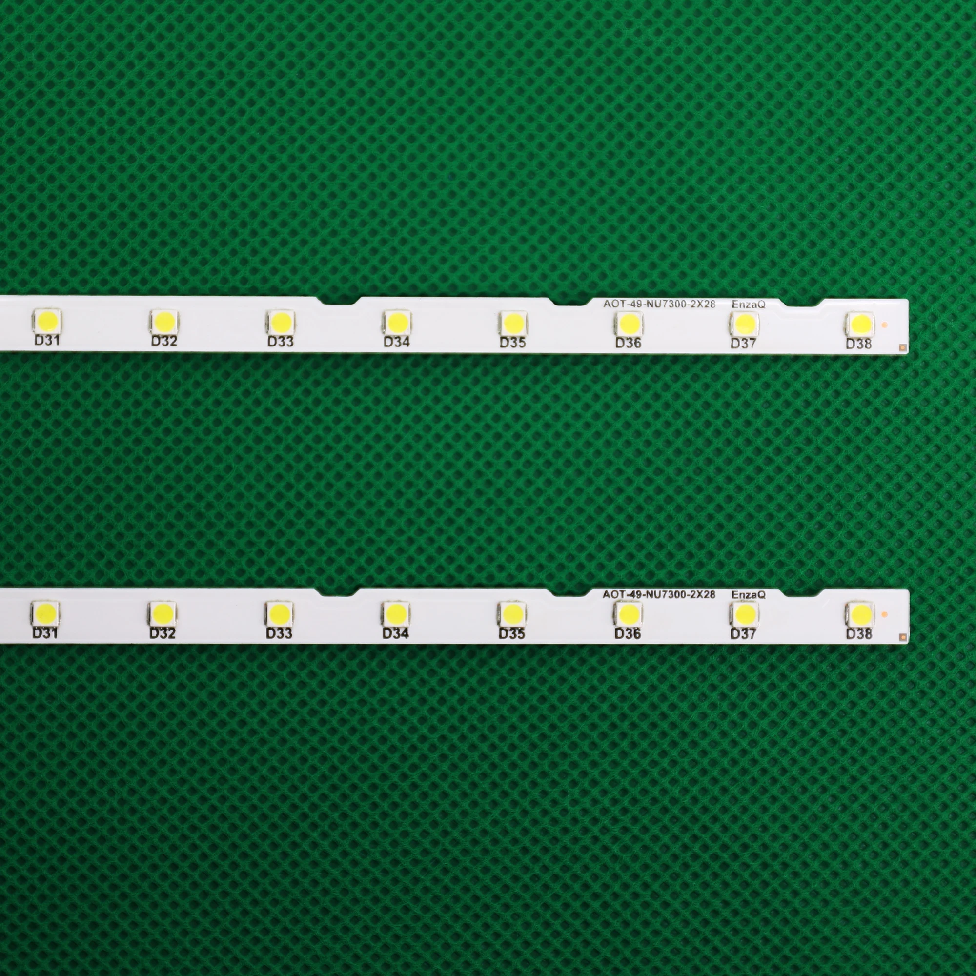 10pcs/Lot LED Backlight Strip for Samsung UE49NU7172 UE49NU7670 UE49NU7140 UE49NU7100 NU7100_STS49081_38LEDS_3030F AOT_49_NU7300