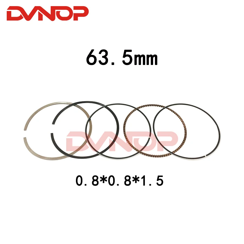 Motorcycle Piston 63.5mm Pin 14mm Ring Gasket Set For CBF150 XR150 Upgraded CBF185 XR185 Modified Parts