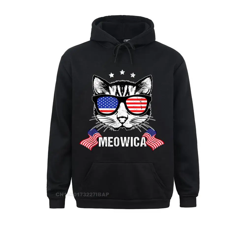 

Meowica Cat Mullet American Flag Patriotic 4th Of July Hoodie Outdoor Mens Hoodies Tight Clothes Plain Long Sleeve Sweatshirts