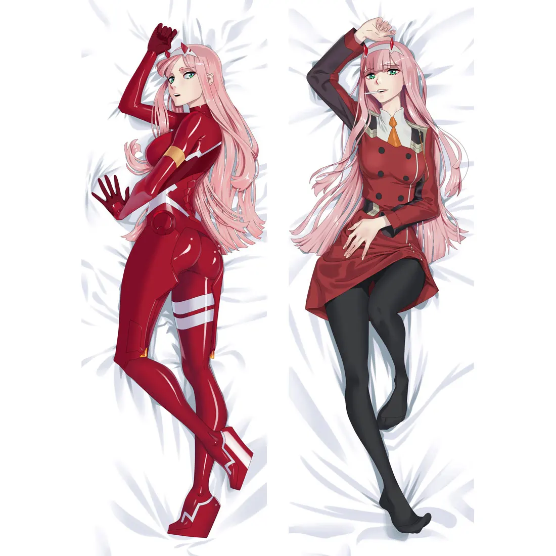 Anime DARLING In The FRANXX Hugging Body Pillow Case Waifu Dakimakura ZERO TWO 02 Pillowcase Cosplay Costume Long Cover