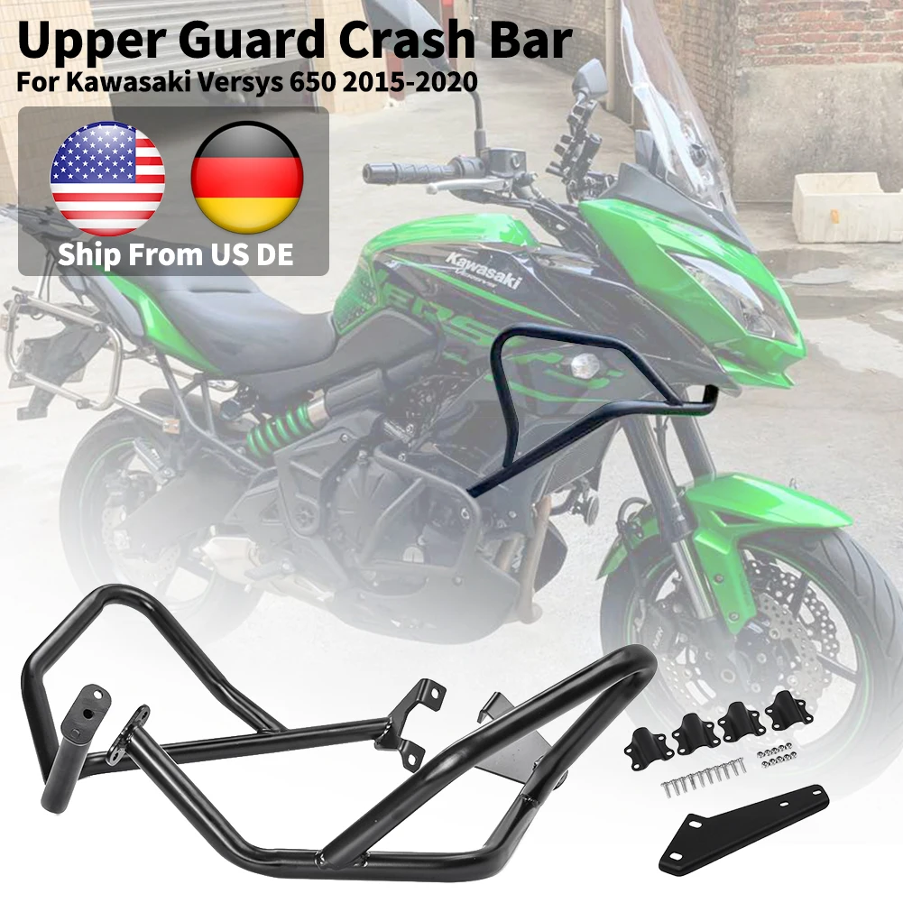 

Versys 650 Accessories Motorcycle Lower Upper Engine Guard Crash Bar Protector Bumper for Kawasaki Versys-650 KLE650 2015-2021